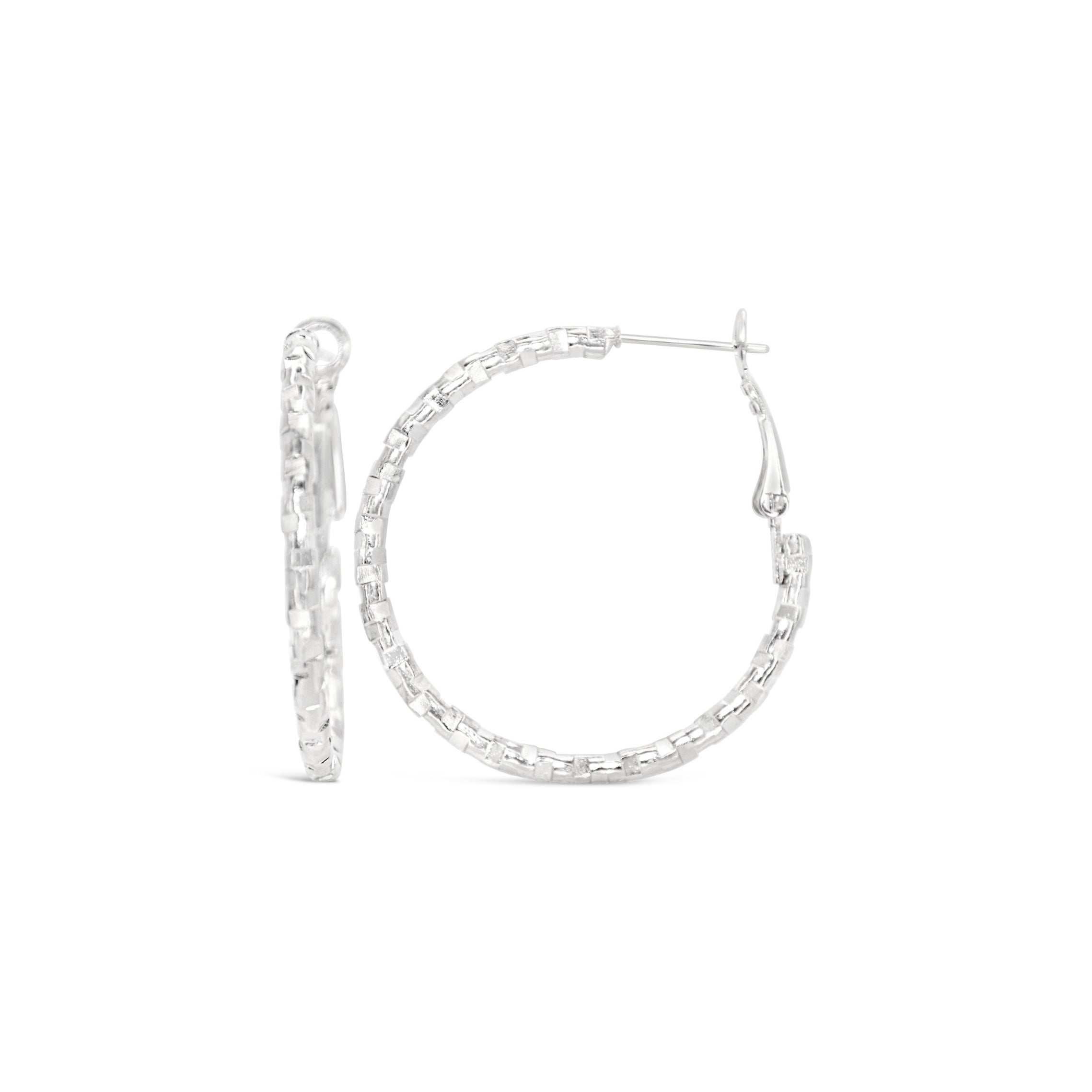 #218 Sexy Club-Creolen "Electric Kiss Hoops" - ARS-ARGENTI - Damen Ohrringe Silber - 925 Sterling Silber - Sexy Creolen – Kreolen – damenohrringe – Geschenkbox