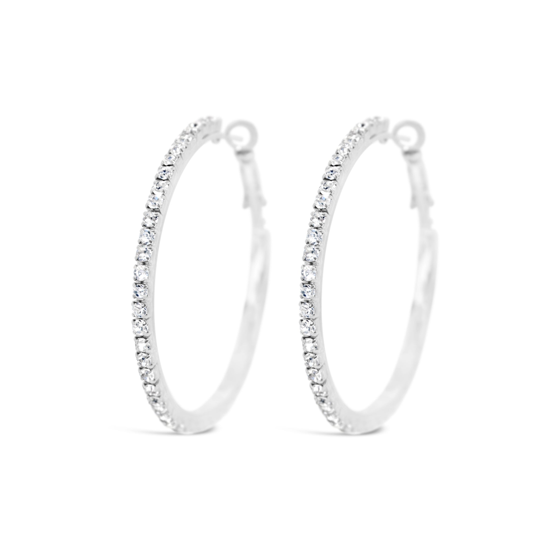 #219 Stylishe XL-Club-Creolen "Sexy K-Pop Hoops silber" - ARS-ARGENTI - Damen Ohrringe Silber - 925 Sterling Silber - Sexy Creolen – Kreolen – damenohrringe – Geschenkbox