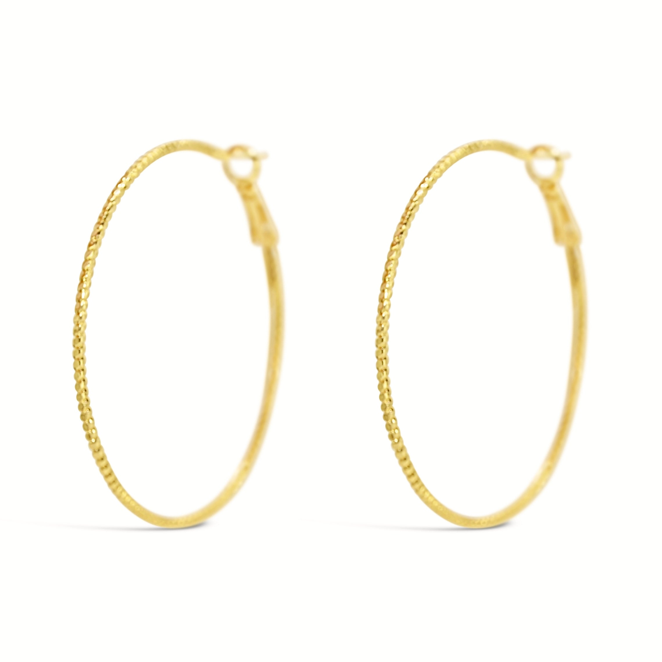 #222 Stylishe XXL-Club-Creolen "Seoul Glow Hoops gold" - ARS-ARGENTI - Damen Ohrringe Gold - 925 Sterling Silber – 585 Gold - Sexy Creolen – Kreolen – damenohrringe – Geschenkbox - swarovski ohrringe