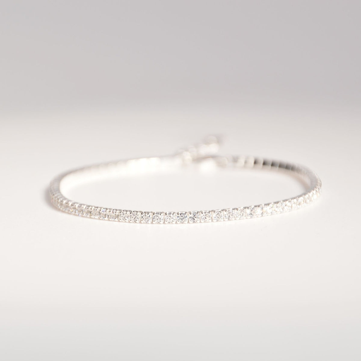 #007 Tennisarmband - Skinny Love M - 925 Sterling Silber
