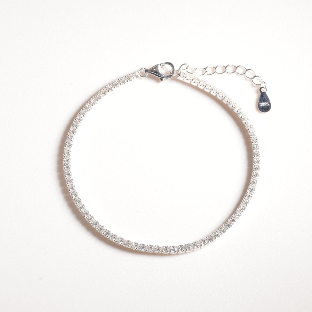#007 Tennisarmband - Skinny Love M - 925 Sterling Silber