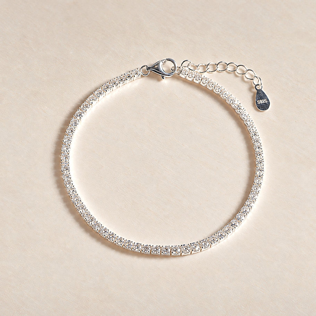 #007 Tennisarmband - Skinny Love M - 925 Sterling Silber