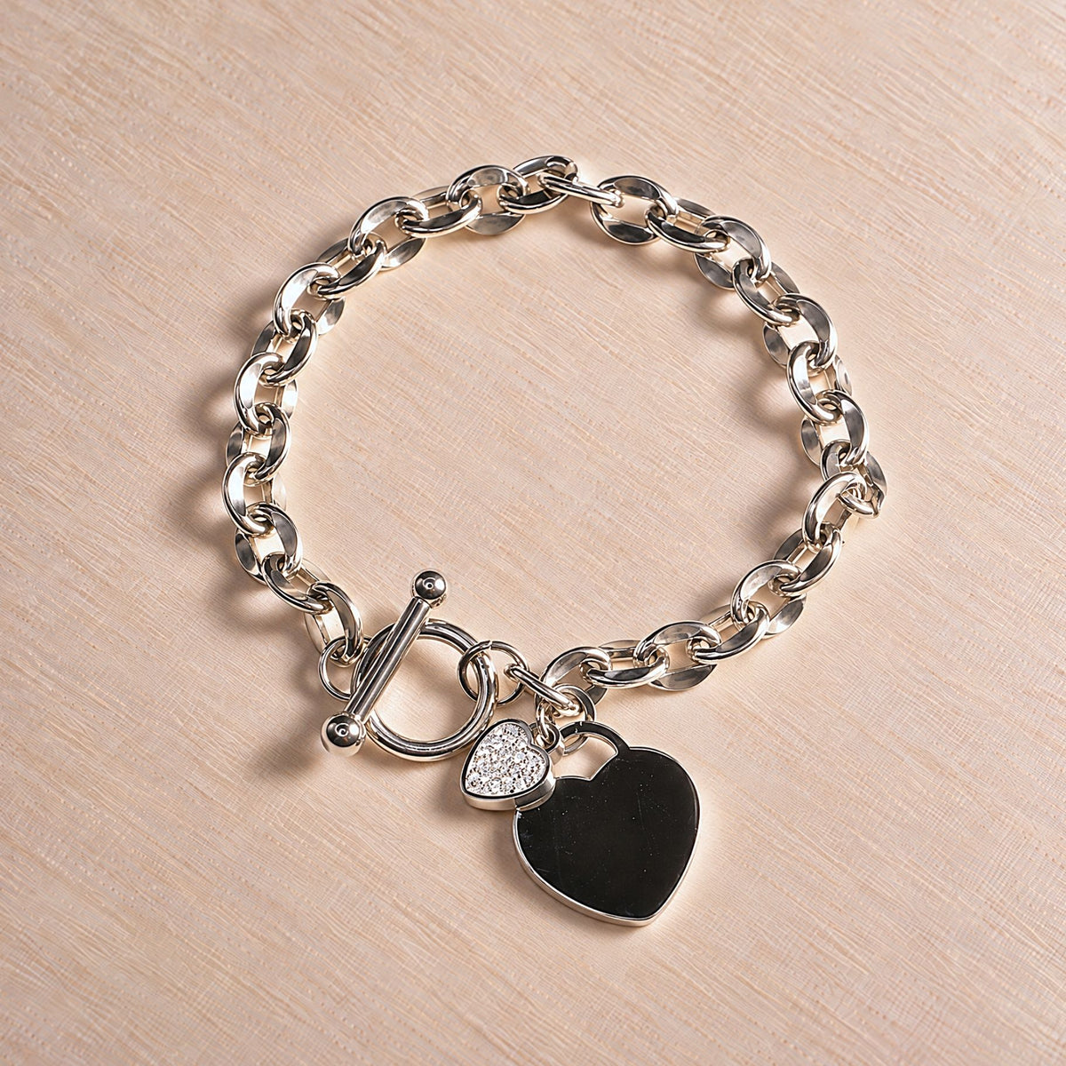#020 Liebesarmband - chained love -silver