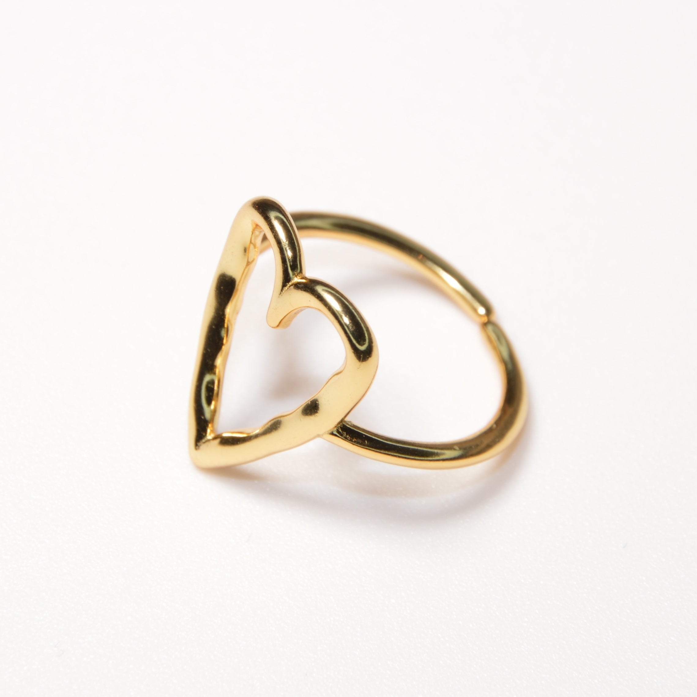 #000 Edler Herz-Ring"Eternity Love - gold"