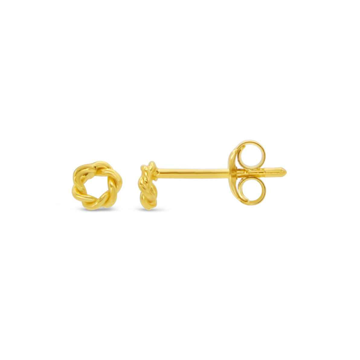 #014 Dezenter Ohrstecker "mrs. ring" - ARS-ARGENTI - Damen Ohrringe Gold - 925 Sterling Silber - Sexy Ohrstecker gold 585 - ring